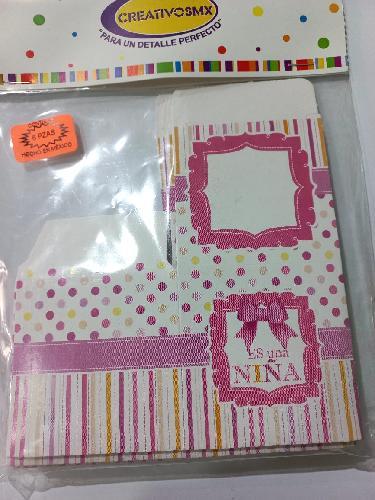 Caja cubo tematica niña moñito 7cm