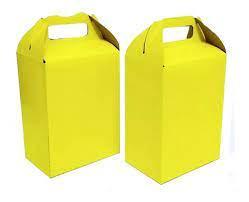 Caja dulcera color amarillo