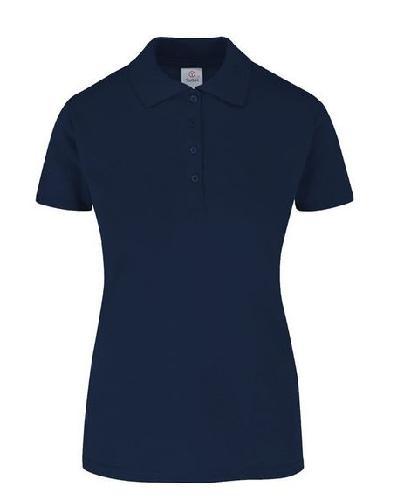 PLAYERA POLO MANGA CORTA DAMA/XXL AZUL MARINO 600D