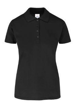 PLAYERA POLO MANGA CORTA DAMA/L NEGRO 600D