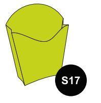 Porta papas color verde manzana 6 pz