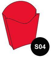 Porta papas color rojo 6 pz
