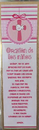 Recuerdo en MDF Cruz rosa