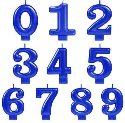 VELA DE NUMEROS COLOR AZUL